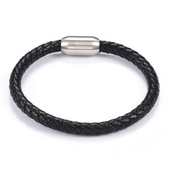 Men's braided leather bracelet with magnetic clasp [product.brand] 1 - Rosmarinus (koreni-krumlov.cz / platce DPH) 