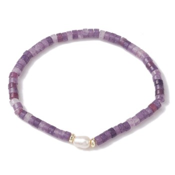 Armband aus Amethyst mit Dominanter Perle [product.brand] 1 - Rosmarinus (koreni-krumlov.cz / platce DPH) 