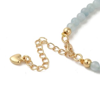 Delicate Bracelet Made of Aquamarine with 14k Gold Floral Detail [product.brand] 3 - Rosmarinus (koreni-krumlov.cz / platce DPH)