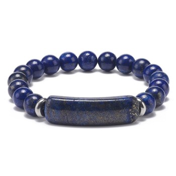 Bransoletka z lapis lazuli z prostokątnym elementem [product.brand] 1 - Rosmarinus (koreni-krumlov.cz / platce DPH) 