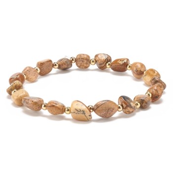 Luxury bracelet made of picture jasper and gold beads [product.brand] 1 - Rosmarinus (koreni-krumlov.cz / platce DPH) 