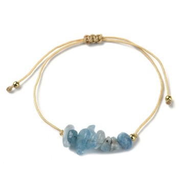 Brățară Shamballa cu pietre naturale de acvamarin [product.brand] 1 - Rosmarinus (rosmarinus.eu) 