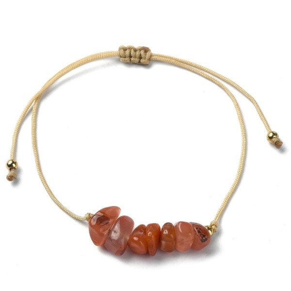 Brățară Shamballa cu pietre naturale de carneol [product.brand] 1 - Rosmarinus (rosmarinus.eu) 