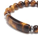 Bracelet made of natural tiger eye with a rectangular element [product.brand] 2 - Rosmarinus (koreni-krumlov.cz / platce DPH) 