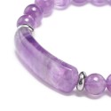 Bracelet made of natural amethyst with a rectangular element [product.brand] 3 - Rosmarinus (koreni-krumlov.cz / platce DPH) 