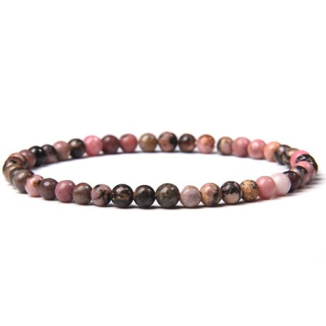 Natural Rhodonite Bracelet 4mm [product.brand] 1 - Rosmarinus (koreni-krumlov.cz / platce DPH) 