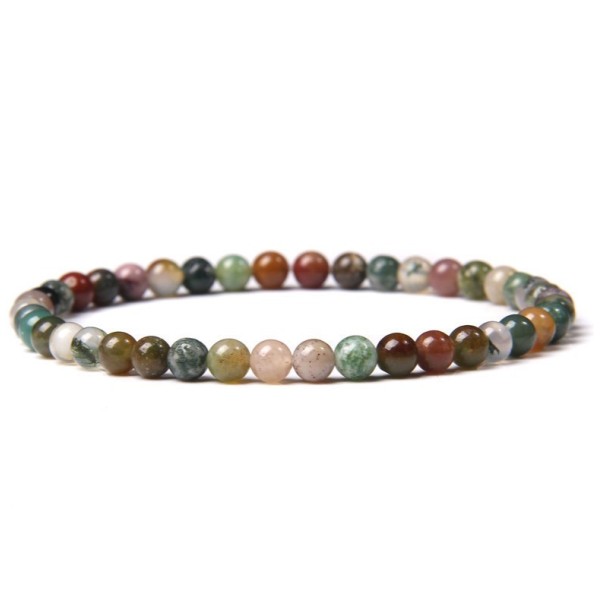 Natural Indian Agate Bracelet 4mm [product.brand] 1 - Rosmarinus (koreni-krumlov.cz / platce DPH) 