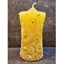 Large Daisy candle - yellow